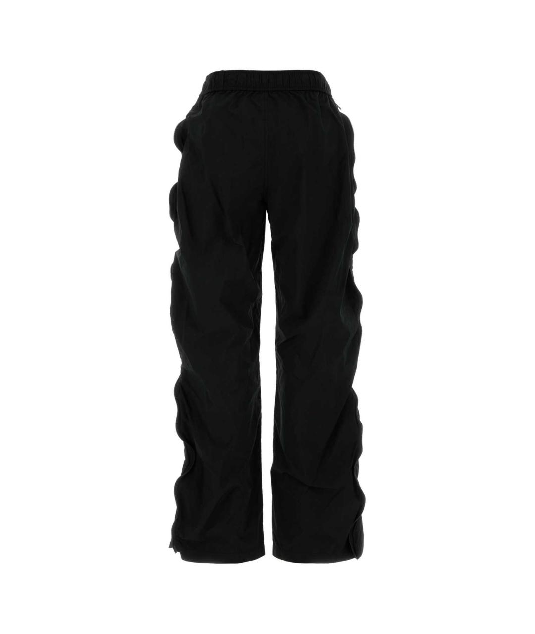 T BY ALEXANDER WANG Черные хлопковые прямые брюки, фото 2
