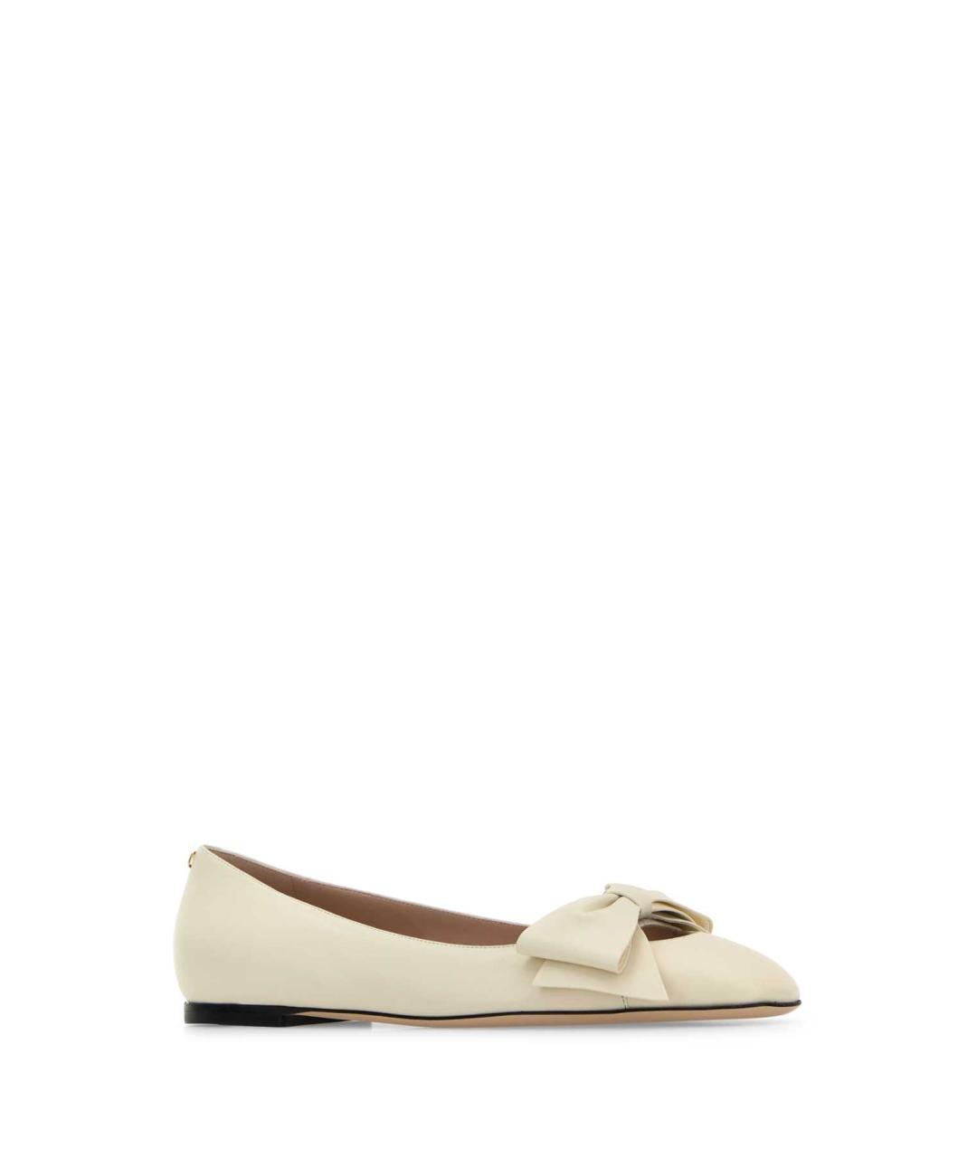 VALENTINO Белые кожаные балетки, фото 2