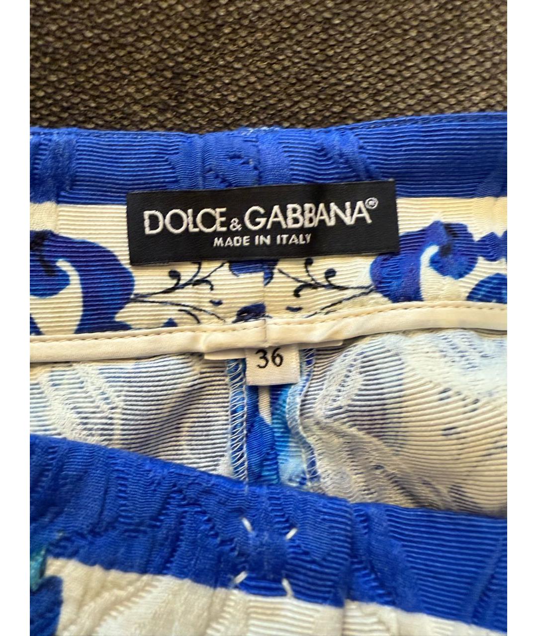 DOLCE&GABBANA Мульти хлопковые шорты, фото 4