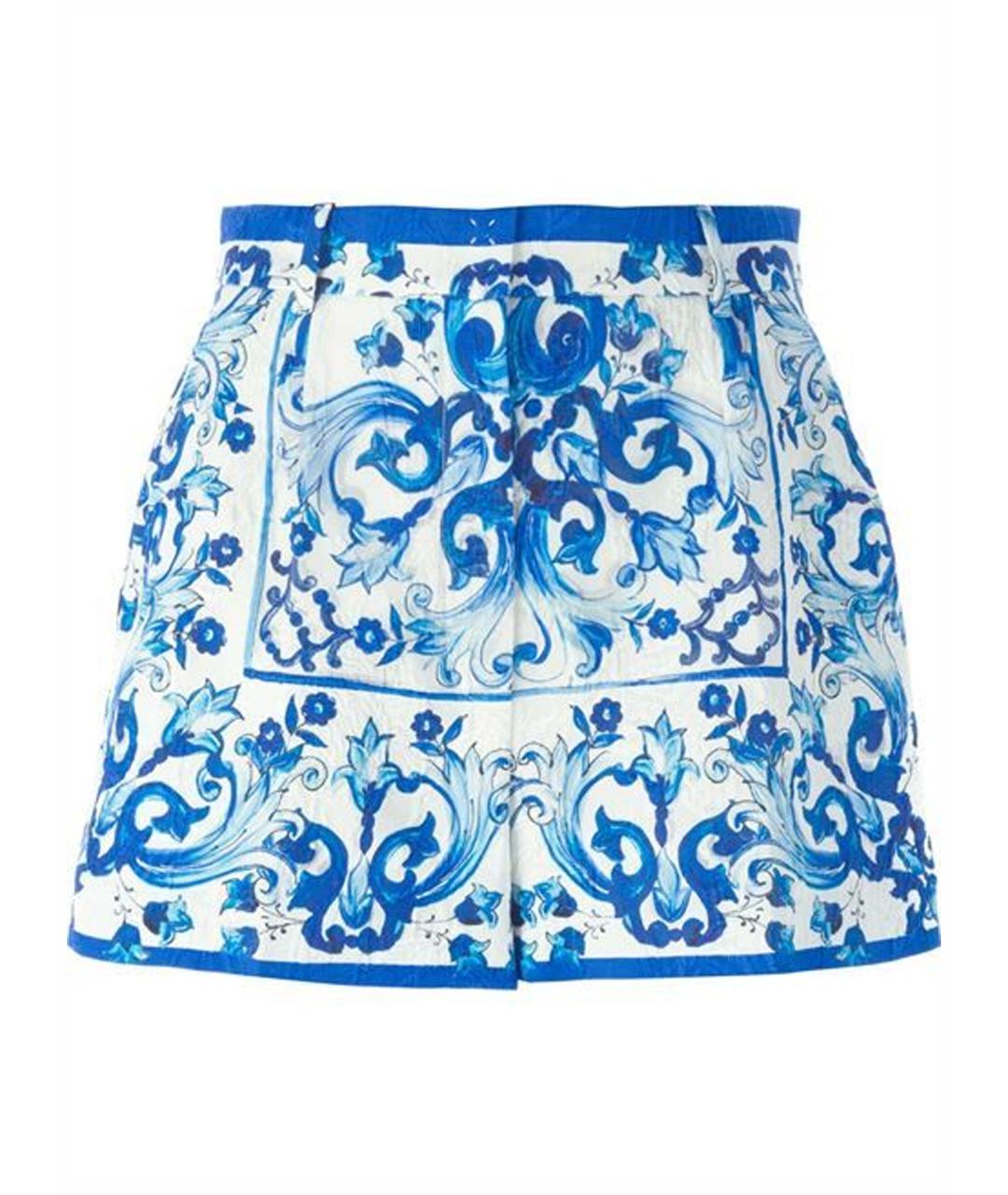 DOLCE&GABBANA Мульти хлопковые шорты, фото 1