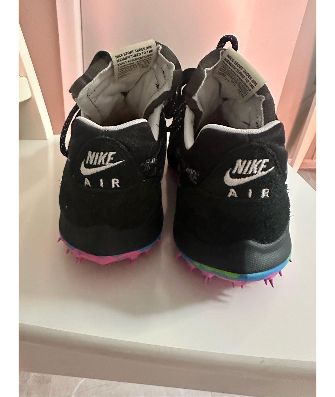 NIKE X OFF-WHITE Черные текстильные низкие кроссовки / кеды, фото 4