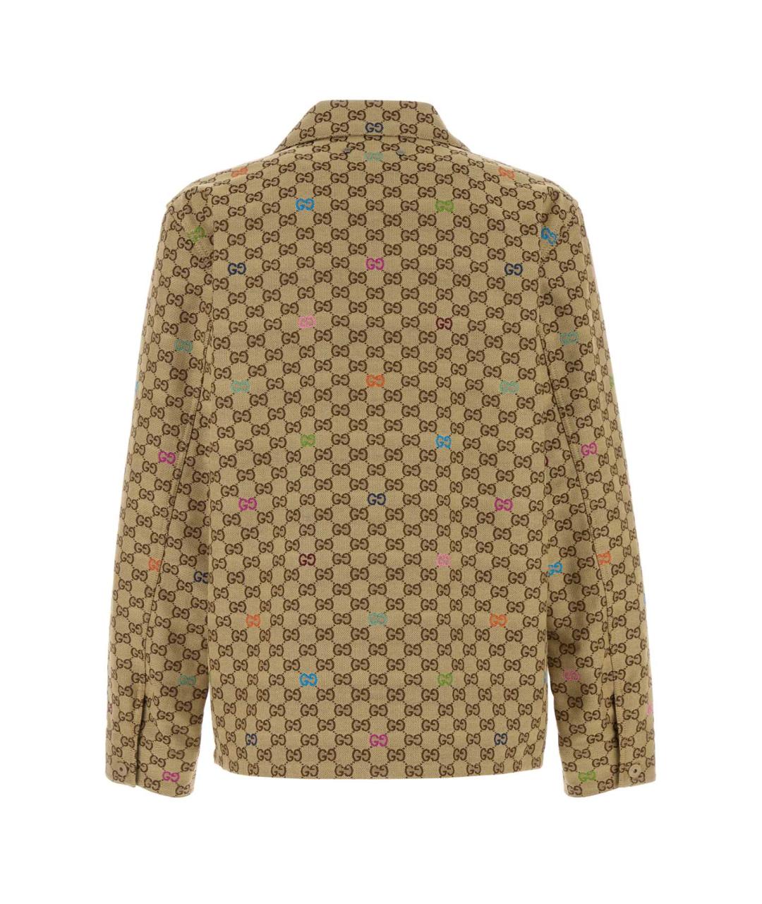 GUCCI Бежевая хлопковая куртка, фото 2