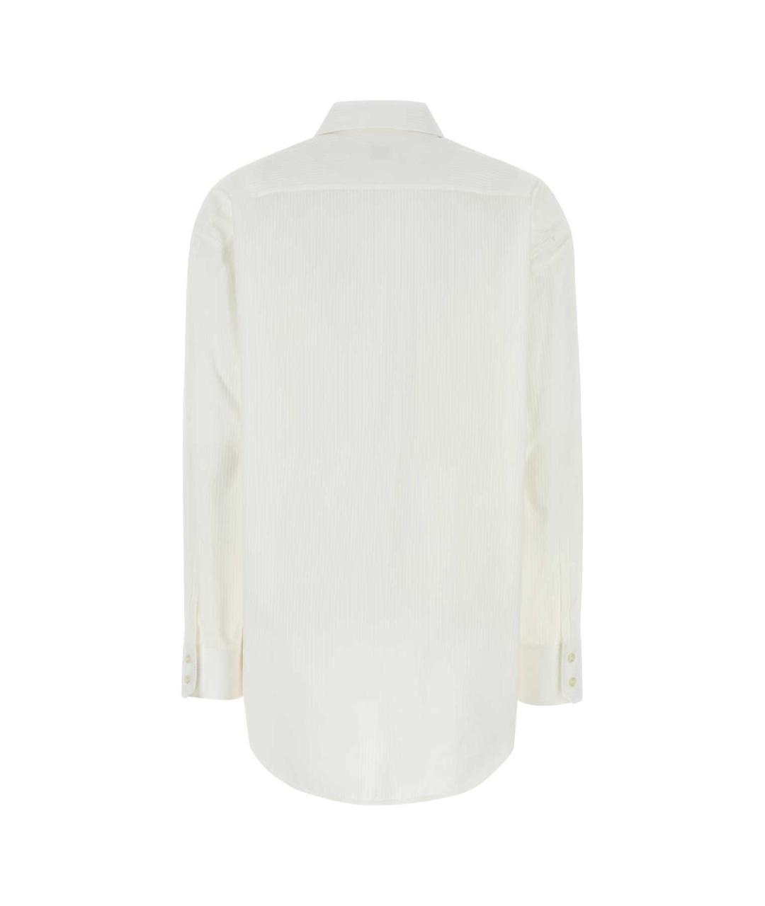 SAINT LAURENT Белая хлопковая рубашка, фото 2