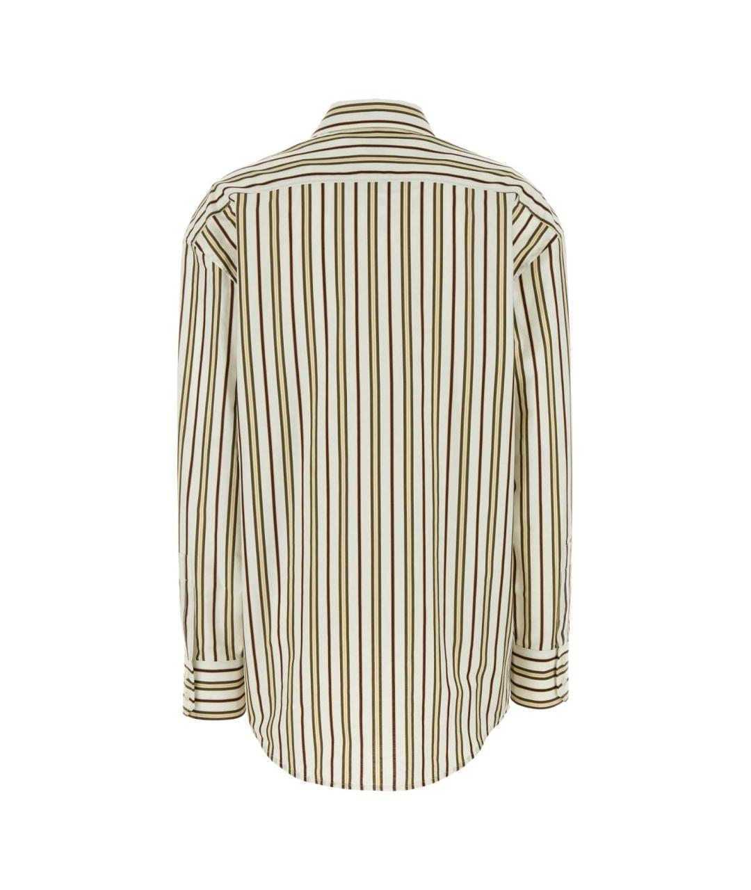 SAINT LAURENT Бежевая хлопковая рубашка, фото 2