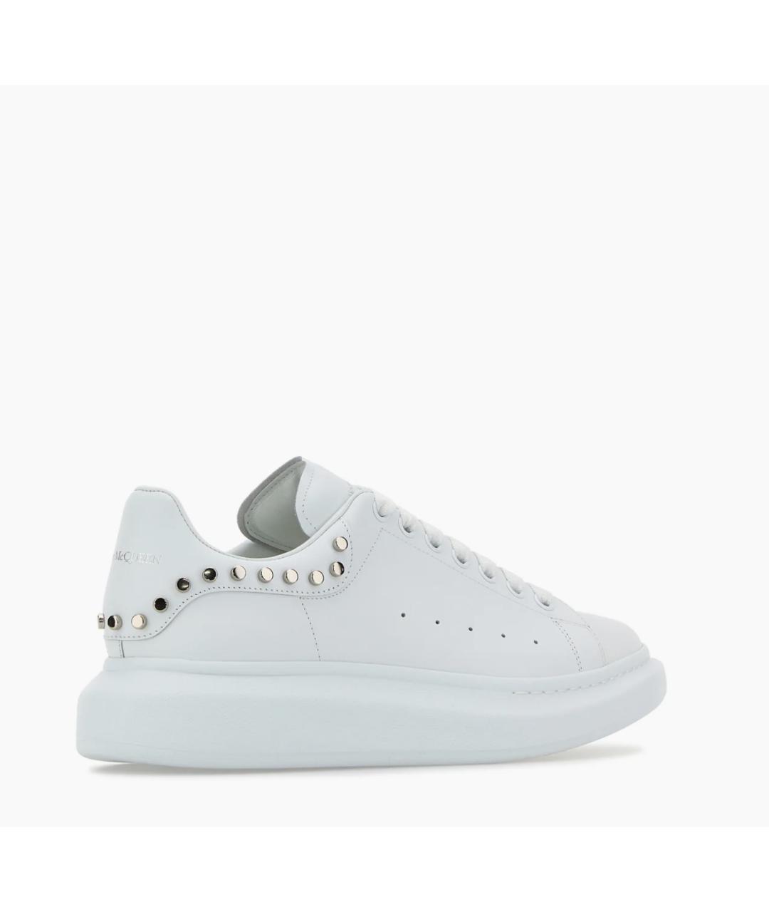 ALEXANDER MCQUEEN Белые кожаные низкие кроссовки / кеды, фото 3