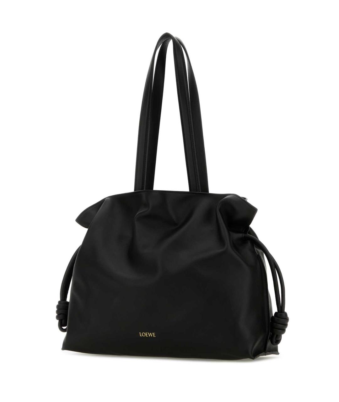 LOEWE Черная кожаная сумка тоут, фото 2