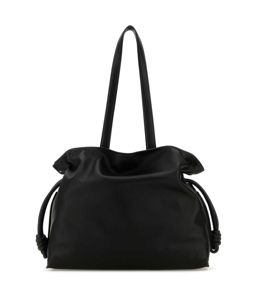 LOEWE Черная кожаная сумка тоут, фото 3
