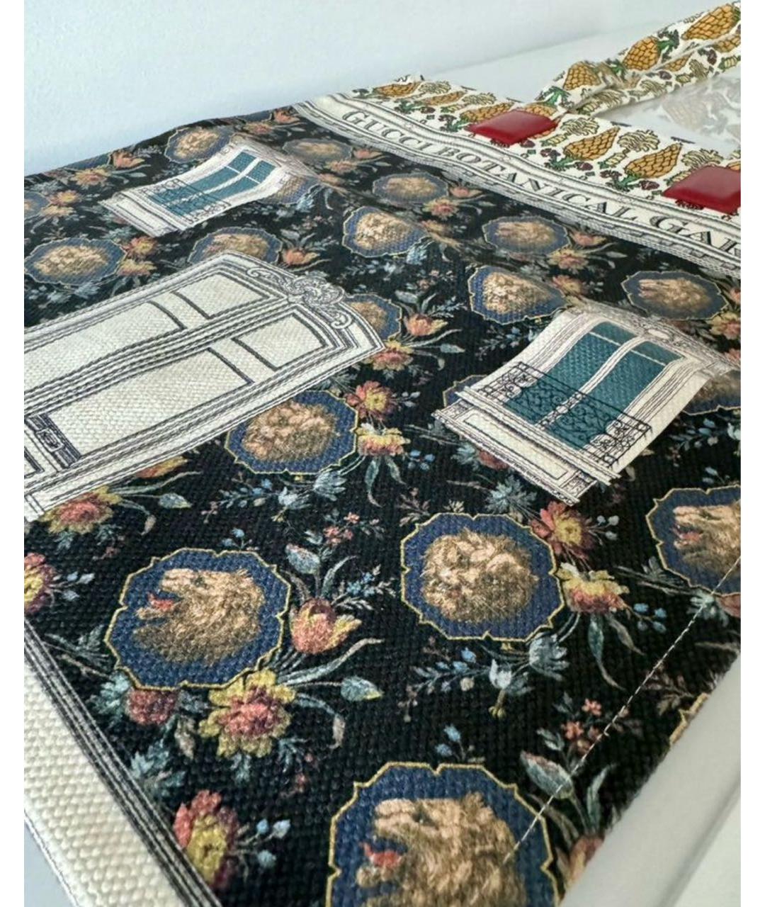 GUCCI Мульти тканевая сумка с короткими ручками, фото 8