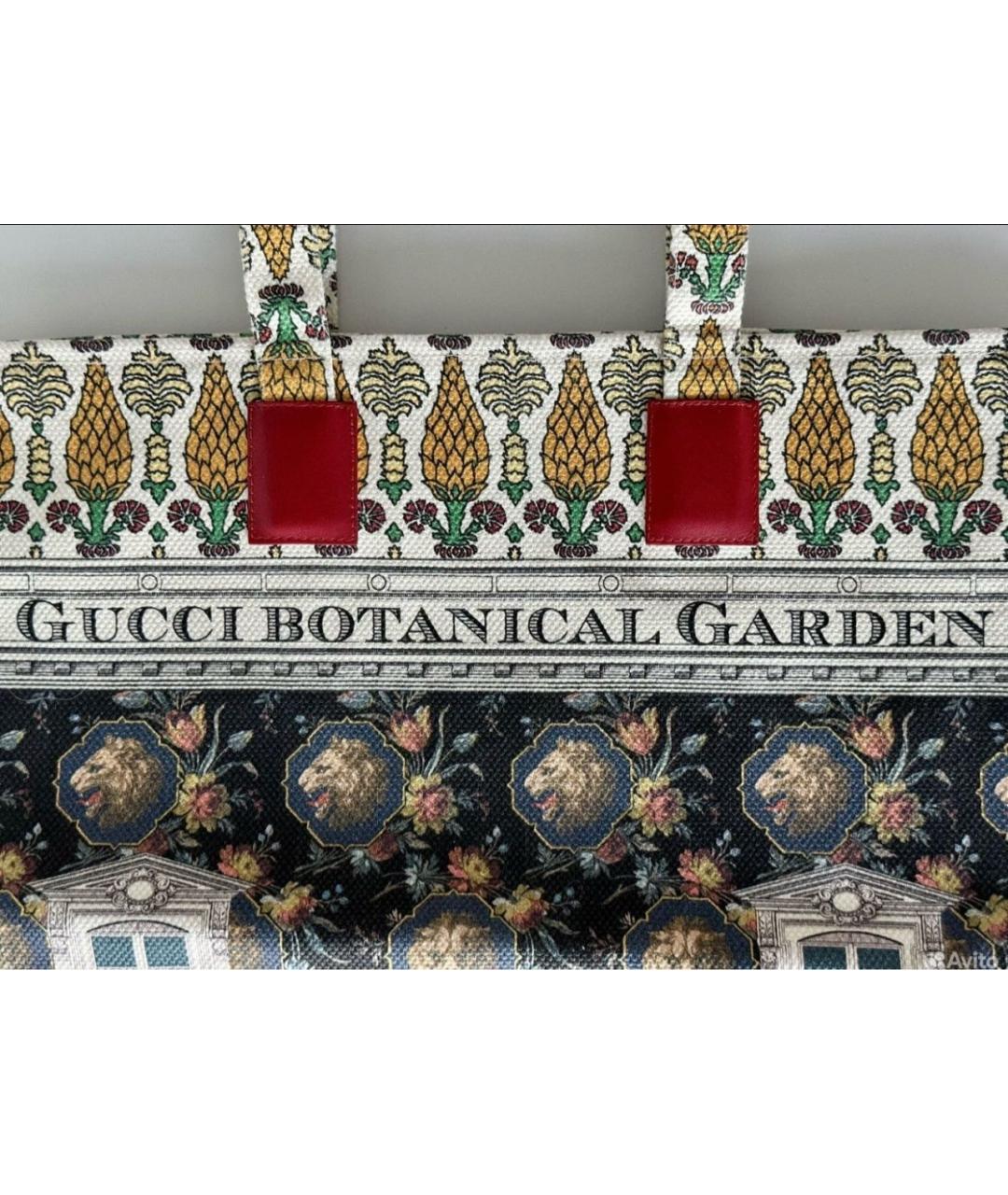 GUCCI Мульти тканевая сумка с короткими ручками, фото 3