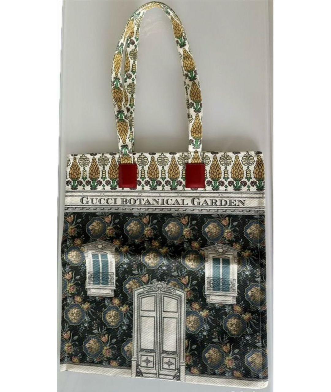 GUCCI Мульти тканевая сумка с короткими ручками, фото 4