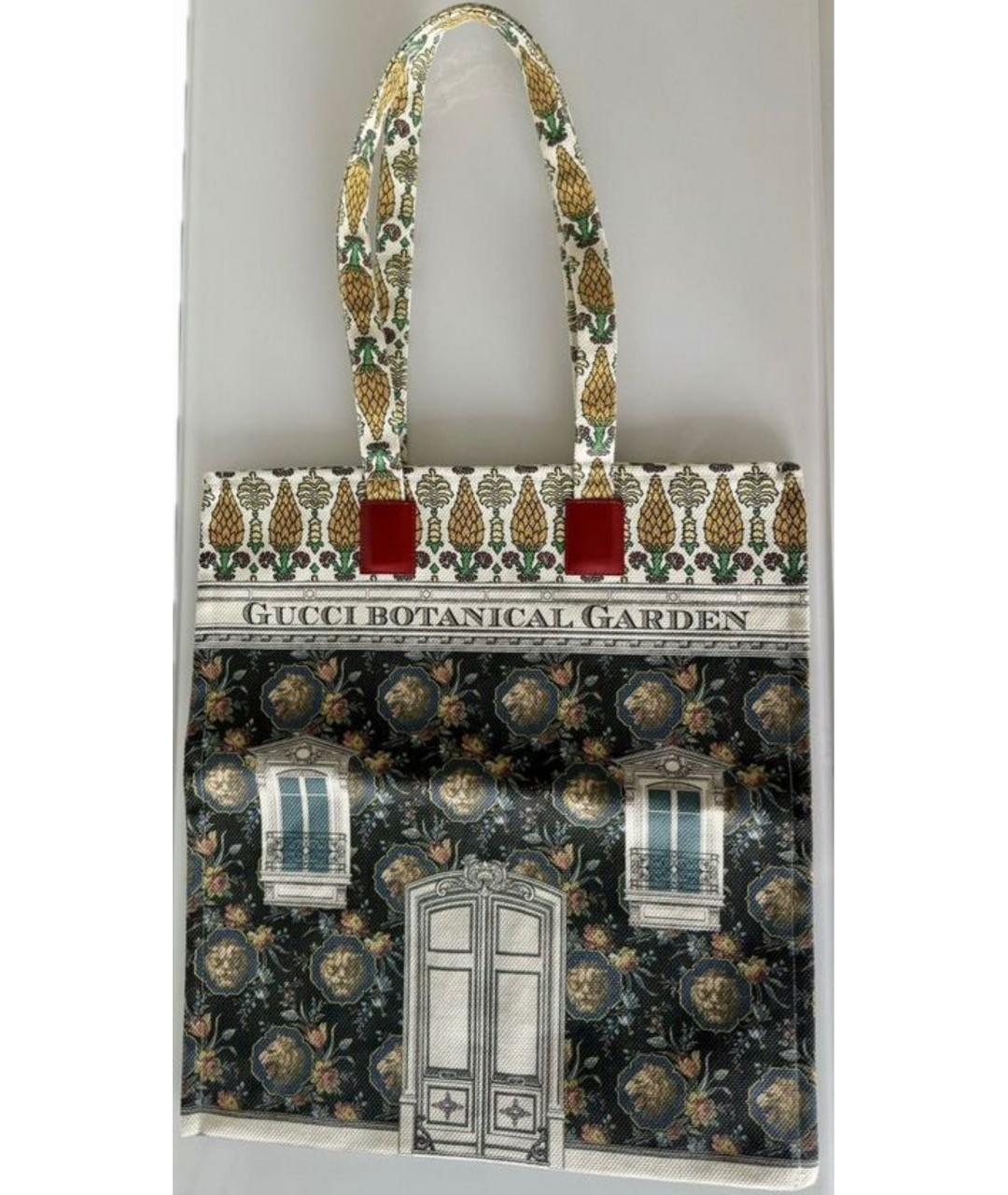 GUCCI Мульти тканевая сумка с короткими ручками, фото 9