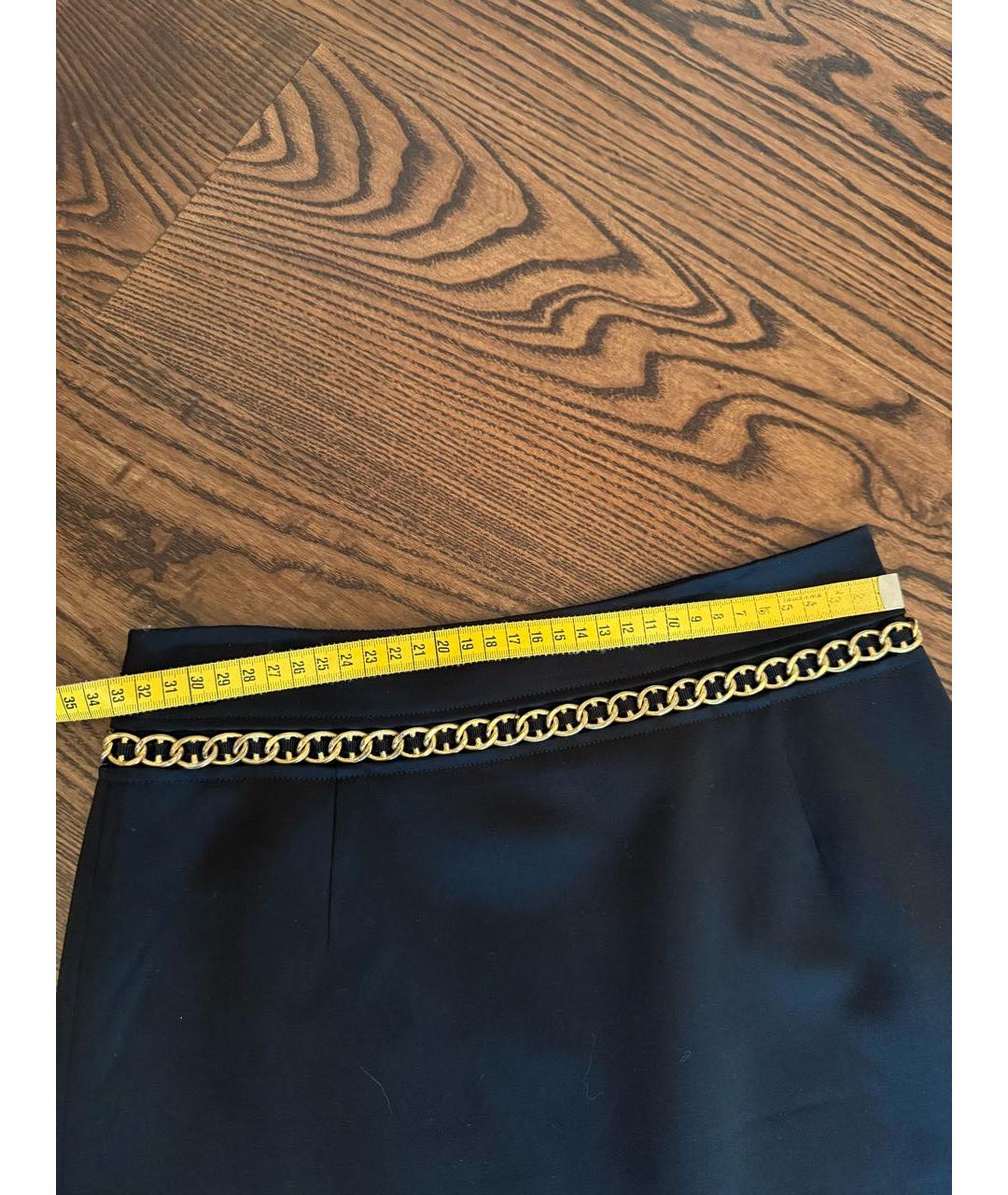MOSCHINO Черная шерстяная юбка миди, фото 4