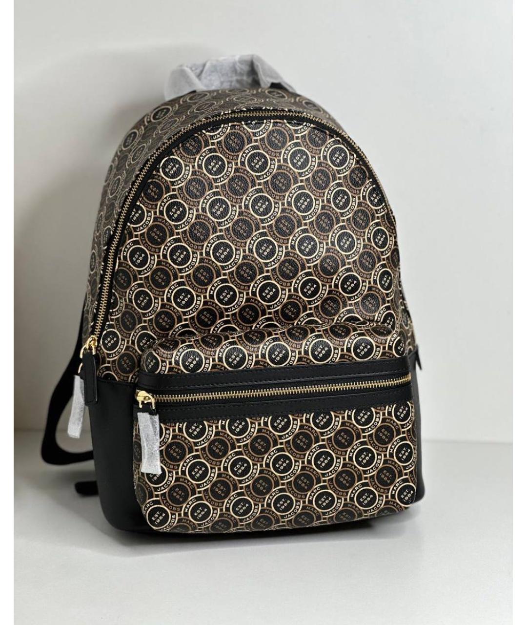 MARC JACOBS Коричневый рюкзак из искусственной кожи, фото 6