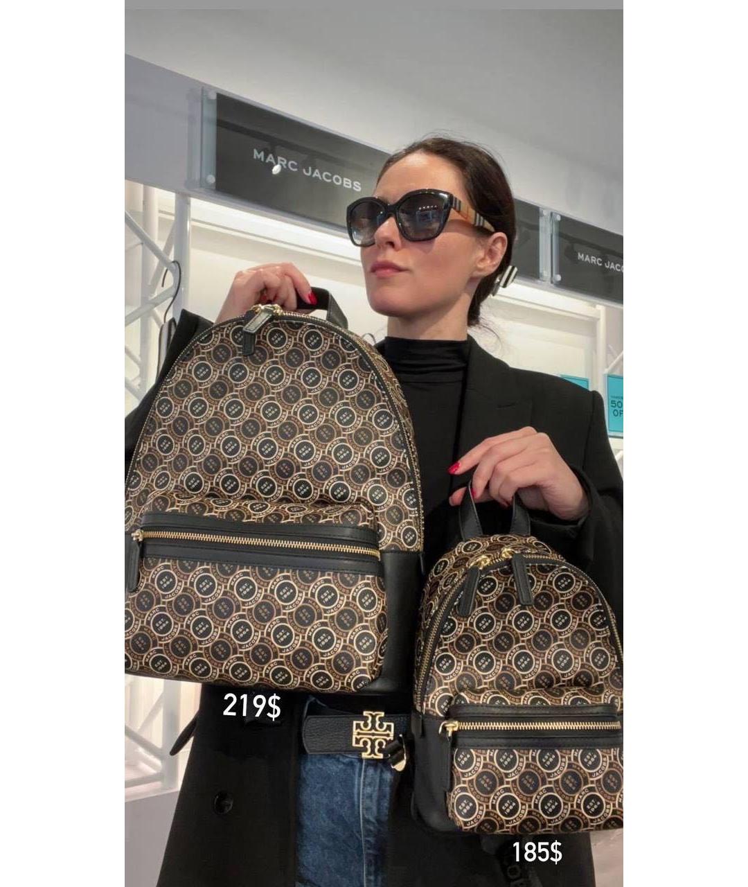 MARC JACOBS Коричневый рюкзак из искусственной кожи, фото 5
