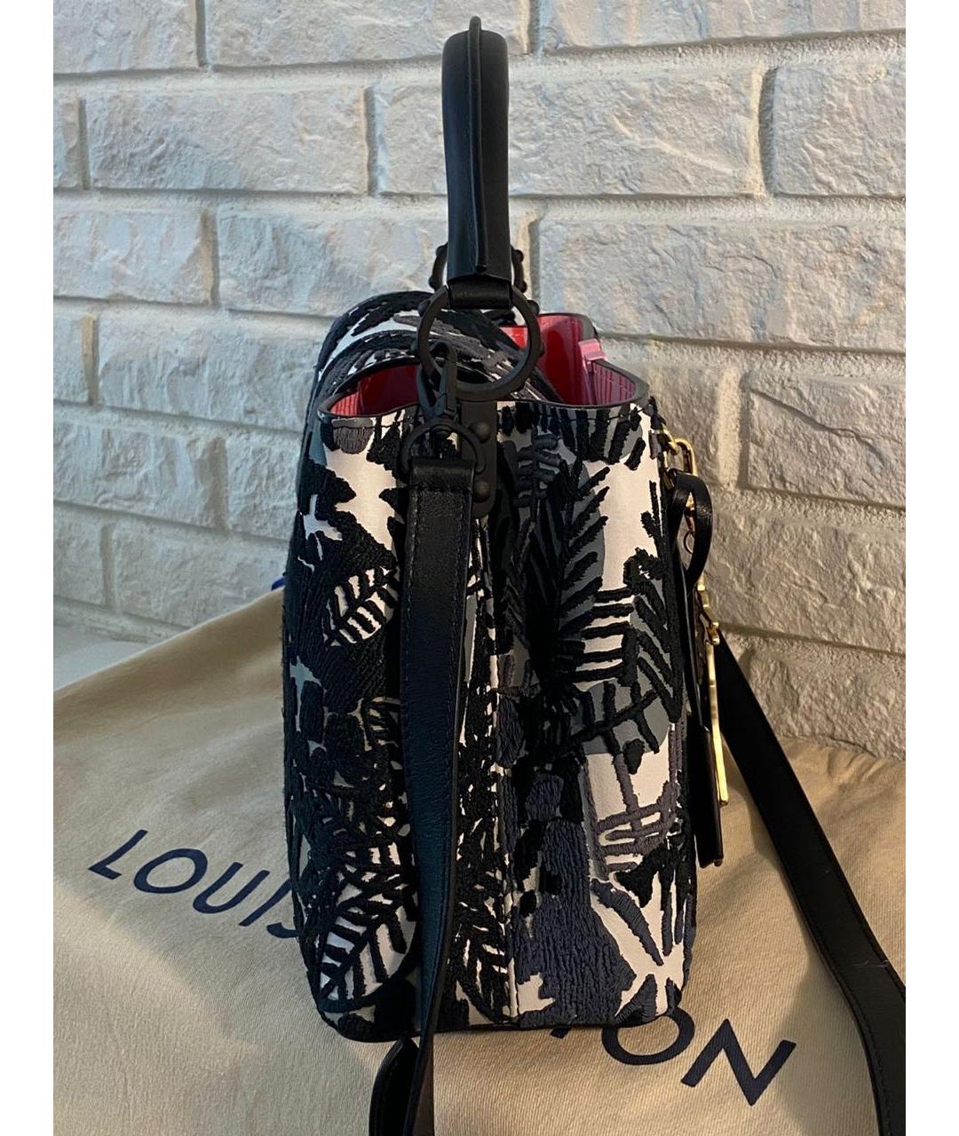 LOUIS VUITTON Черная кожаная сумка через плечо, фото 2