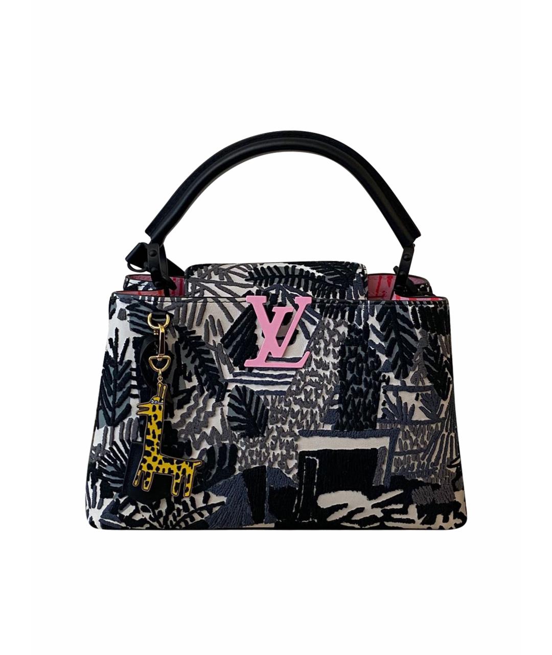 LOUIS VUITTON Черная кожаная сумка через плечо, фото 1