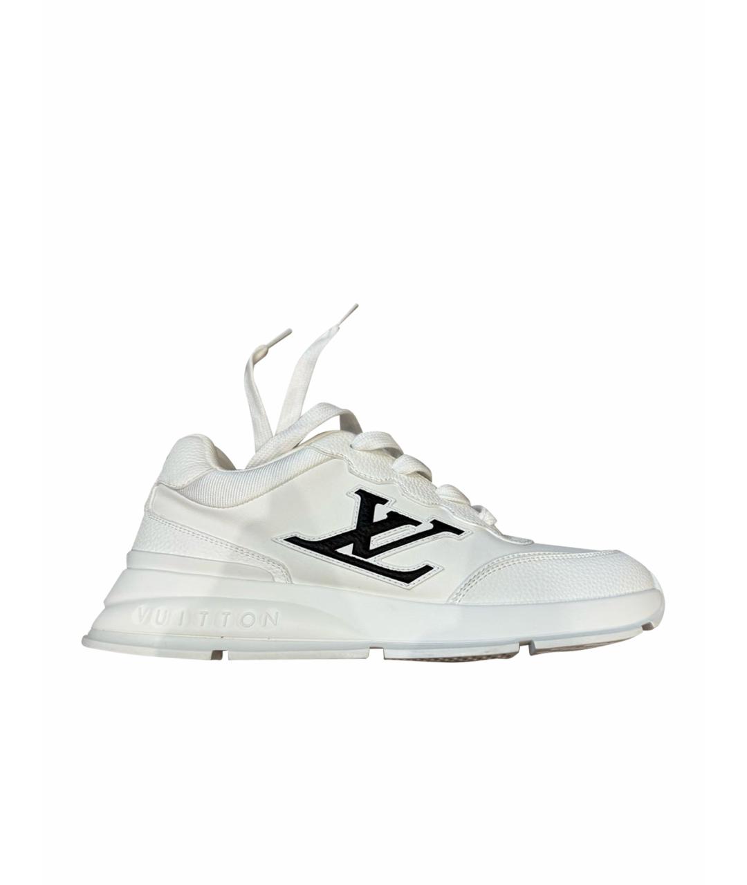 LOUIS VUITTON Белые кожаные низкие кроссовки / кеды, фото 1