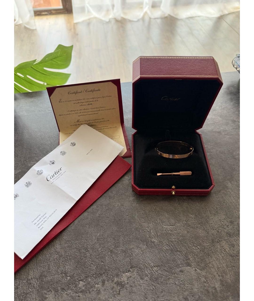 CARTIER Золотой браслет из розового золота, фото 3