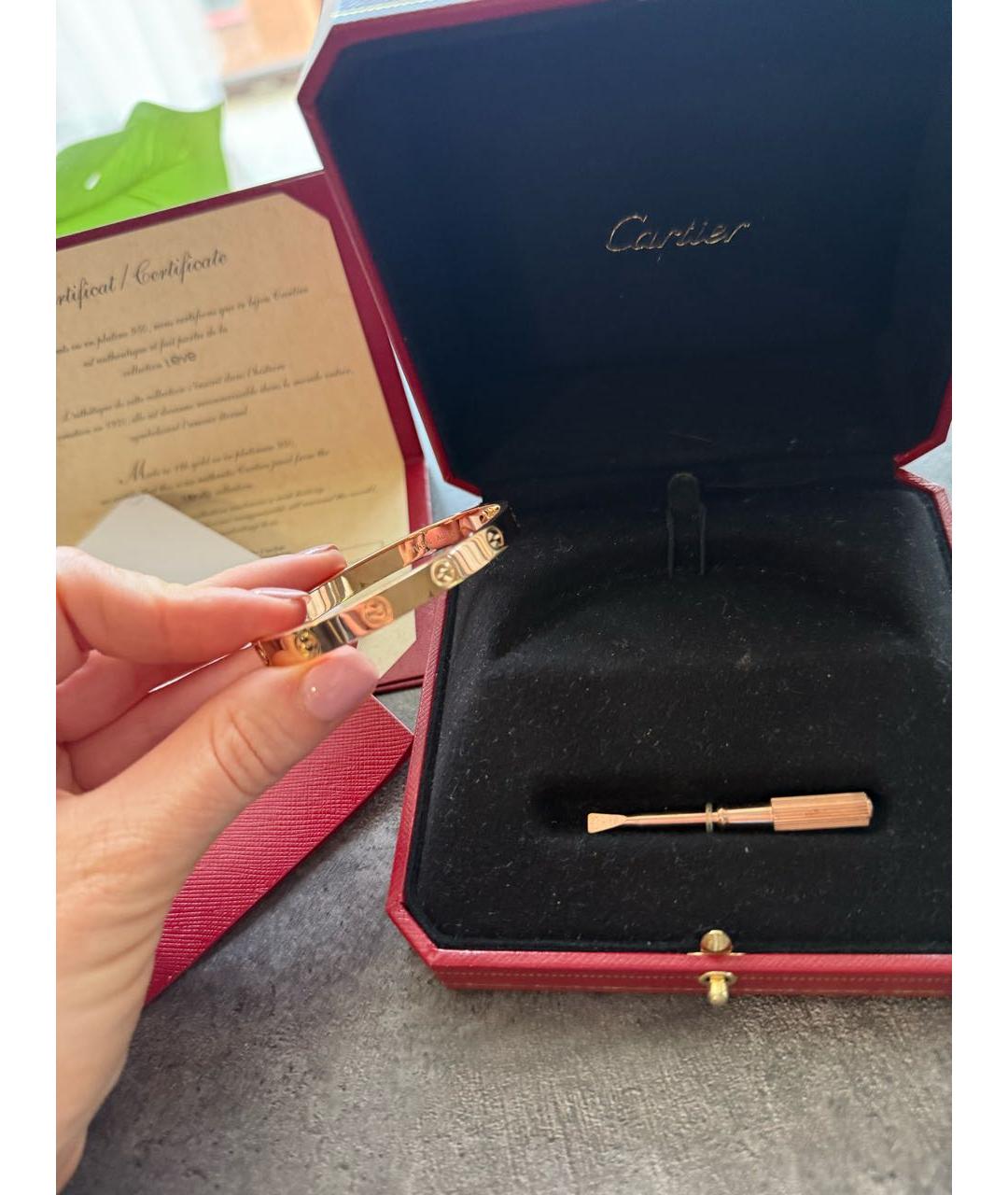 CARTIER Золотой браслет из розового золота, фото 4