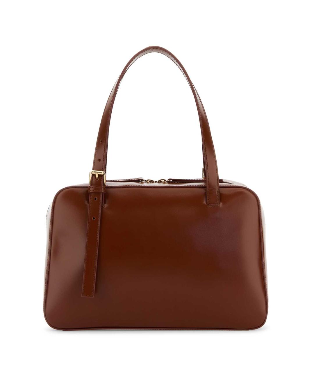 A.P.C. Коричневая кожаная сумка тоут, фото 3