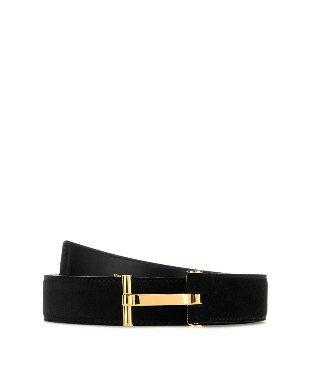 TOM FORD Черный кожаный ремень, фото 1