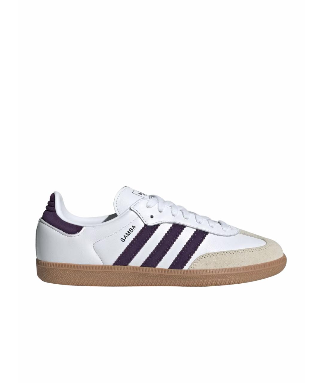 ADIDAS Белые кожаные кроссовки, фото 1