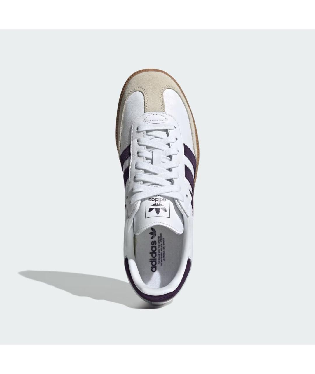 ADIDAS Белые кожаные кроссовки, фото 3