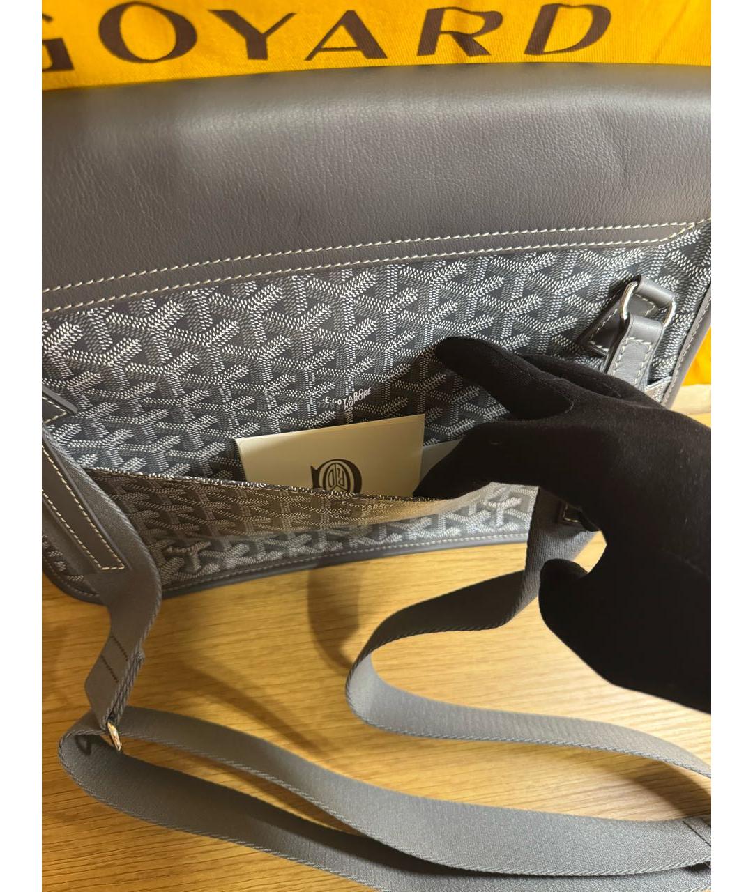 GOYARD Антрацитовая сумка на плечо, фото 5