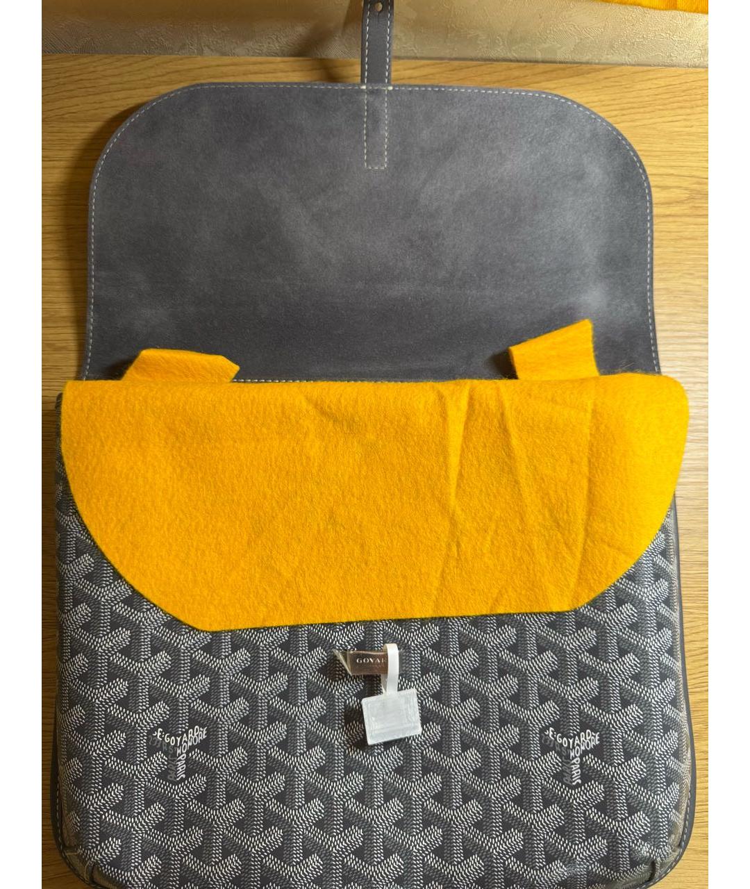 GOYARD Антрацитовая сумка на плечо, фото 4