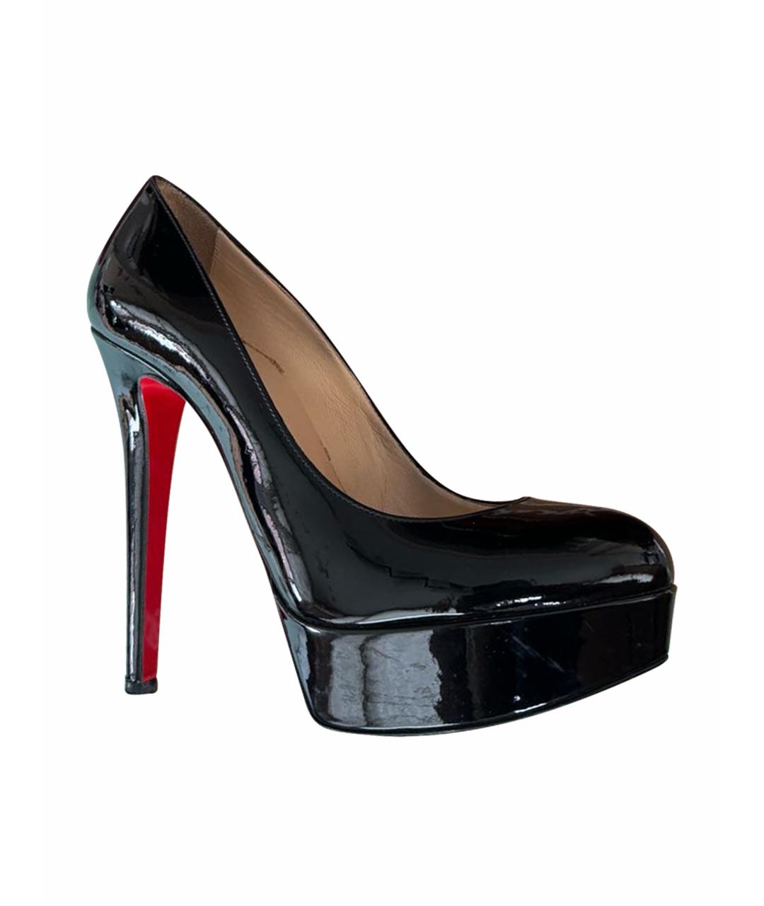 CHRISTIAN LOUBOUTIN Черные туфли из лакированной кожи, фото 1