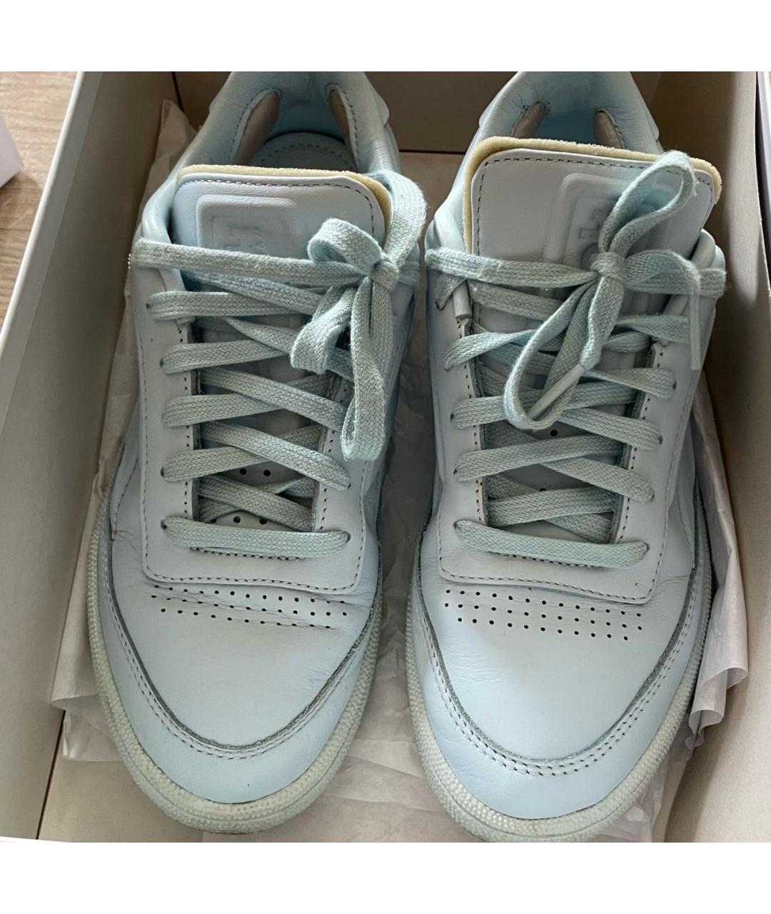 REEBOK Бирюзовые кожаные кеды, фото 2