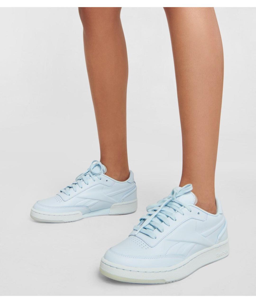 REEBOK Бирюзовые кожаные кеды, фото 3