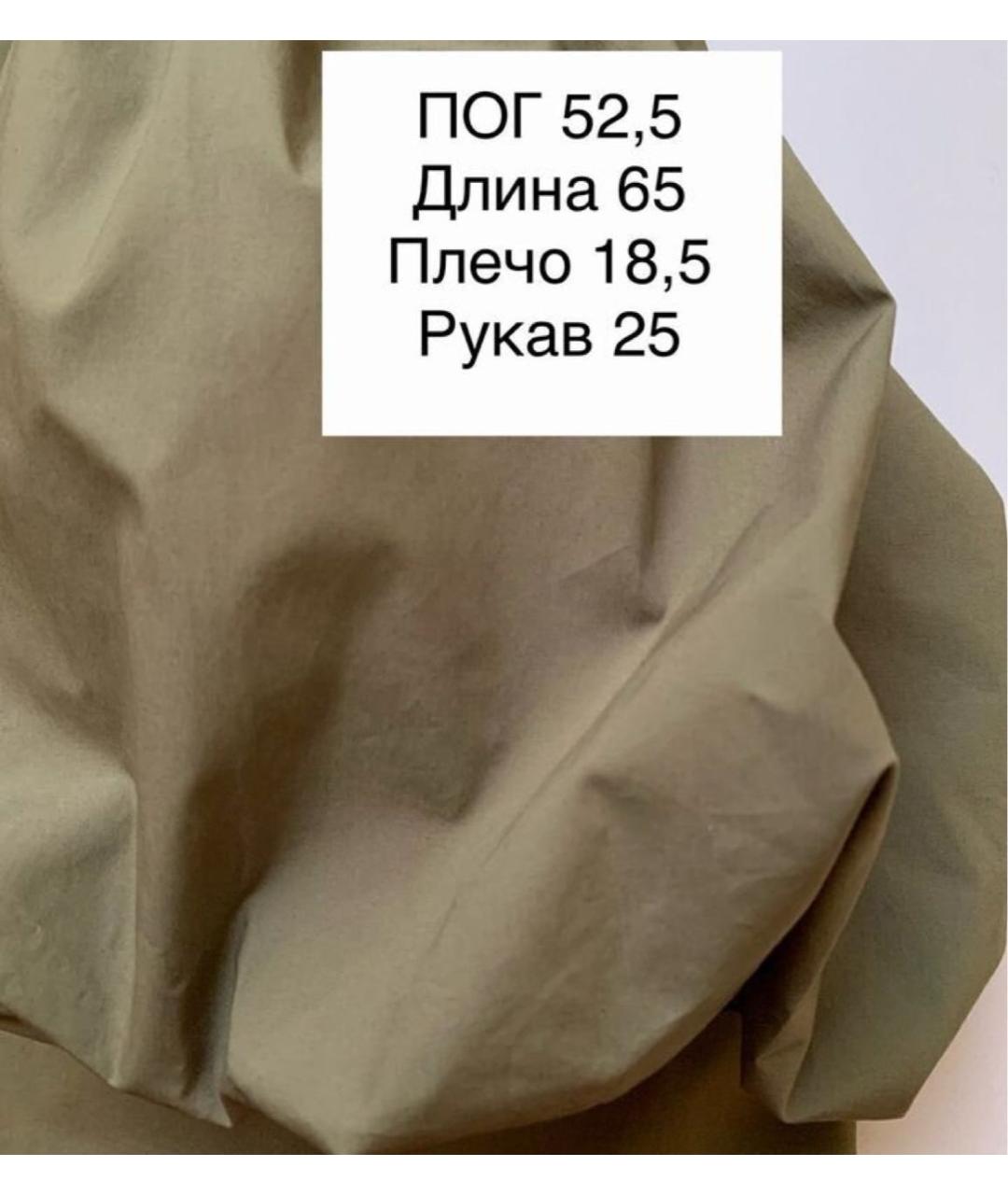 TWIN-SET Хаки хлопковая блузы, фото 8