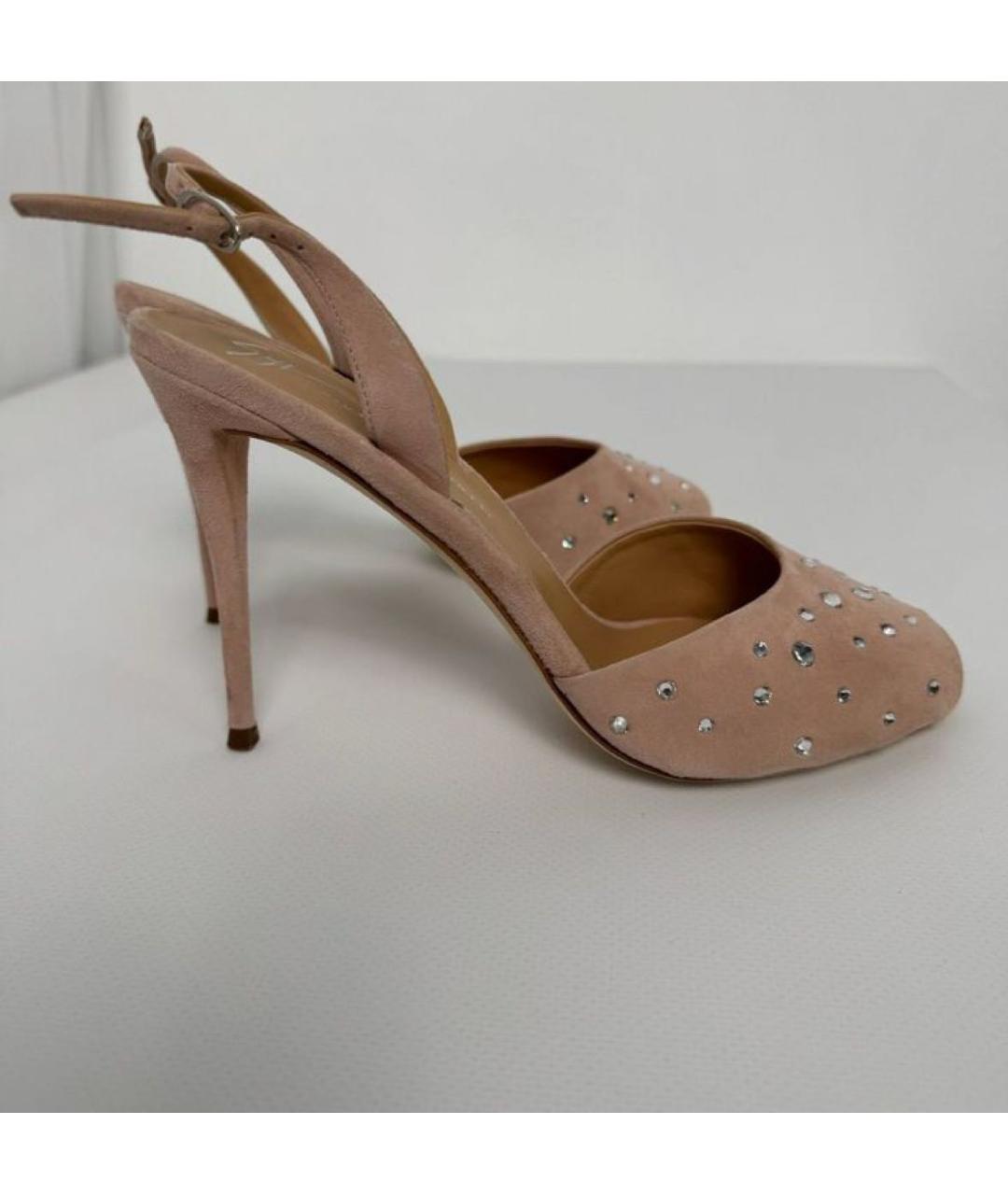 GIUSEPPE ZANOTTI DESIGN Розовые замшевые босоножки, фото 7