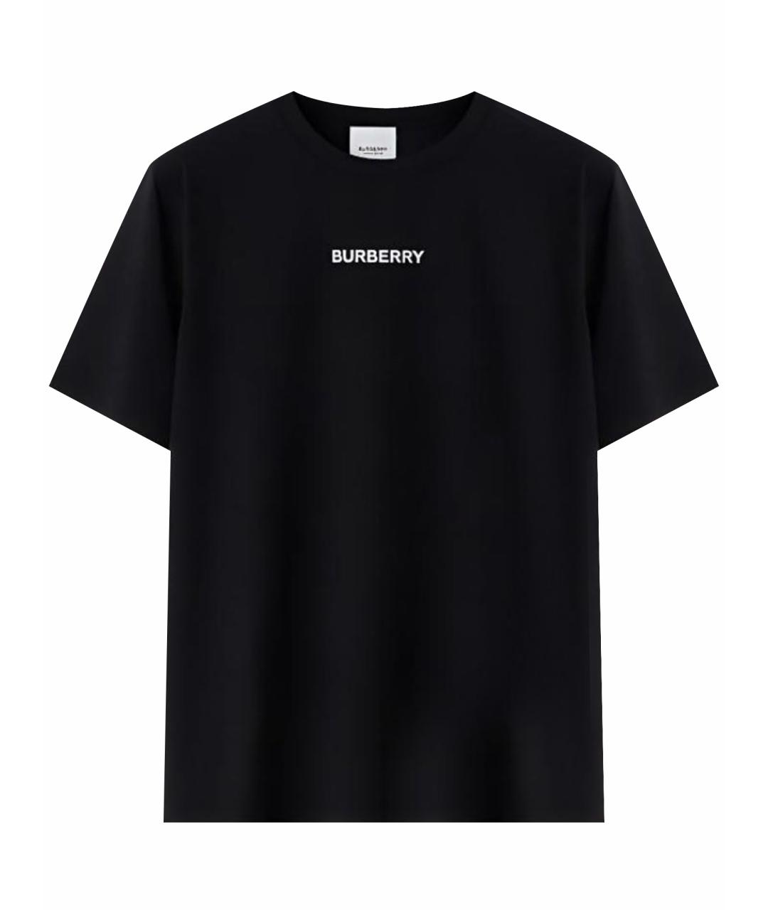 BURBERRY Черная футболка, фото 1