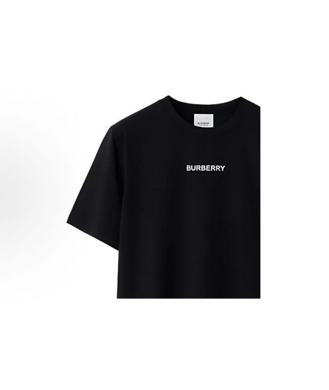 BURBERRY Черная футболка, фото 2