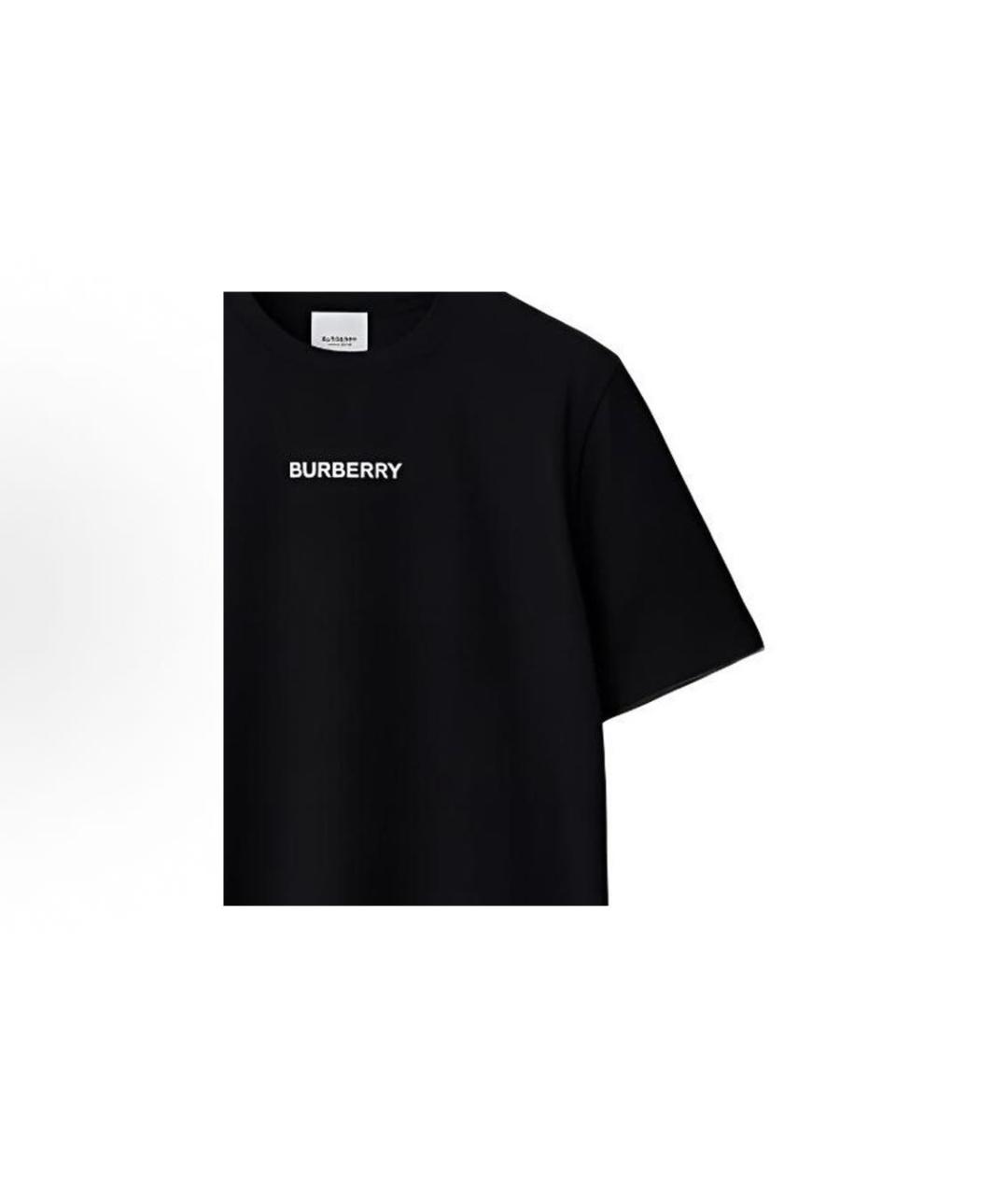 BURBERRY Черная футболка, фото 3