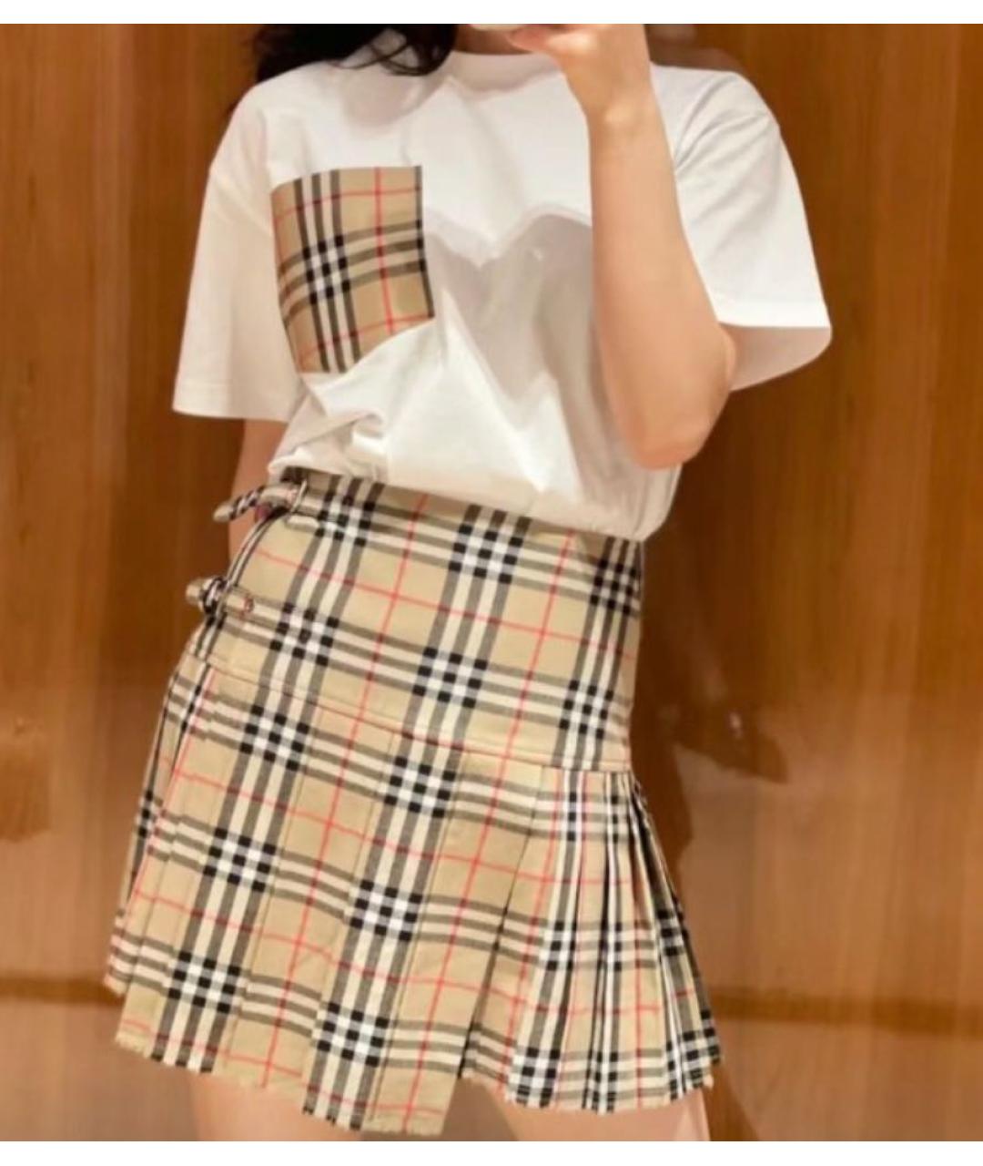 BURBERRY Белая футболка, фото 3