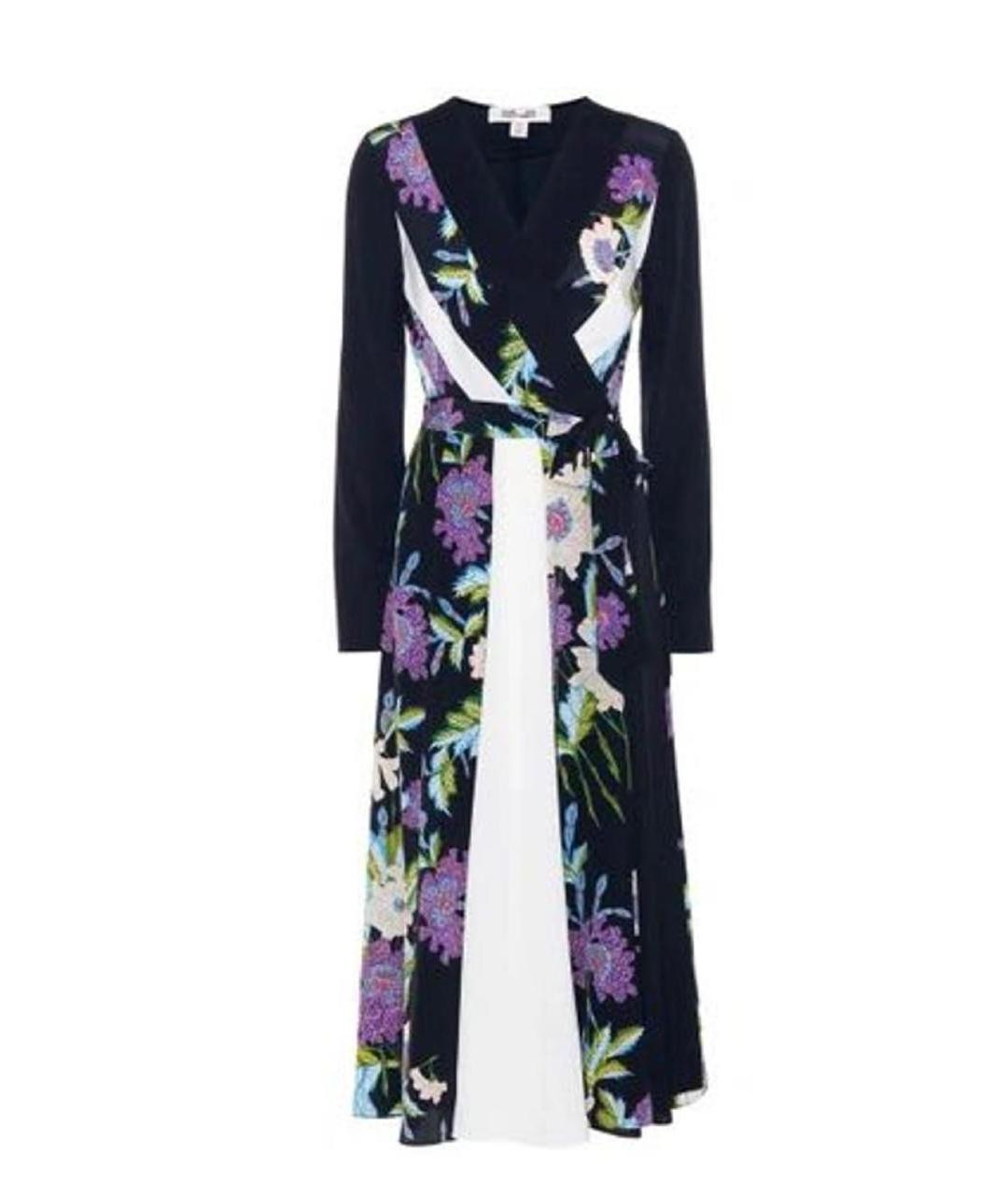 DIANE VON FURSTENBERG Мульти шелковое коктейльное платье, фото 5