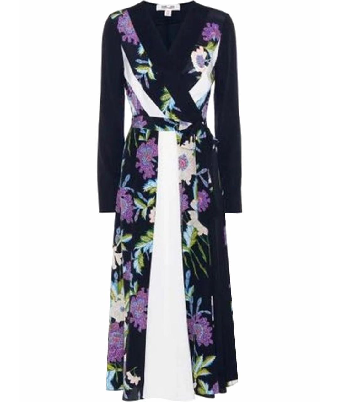 DIANE VON FURSTENBERG Мульти шелковое коктейльное платье, фото 1