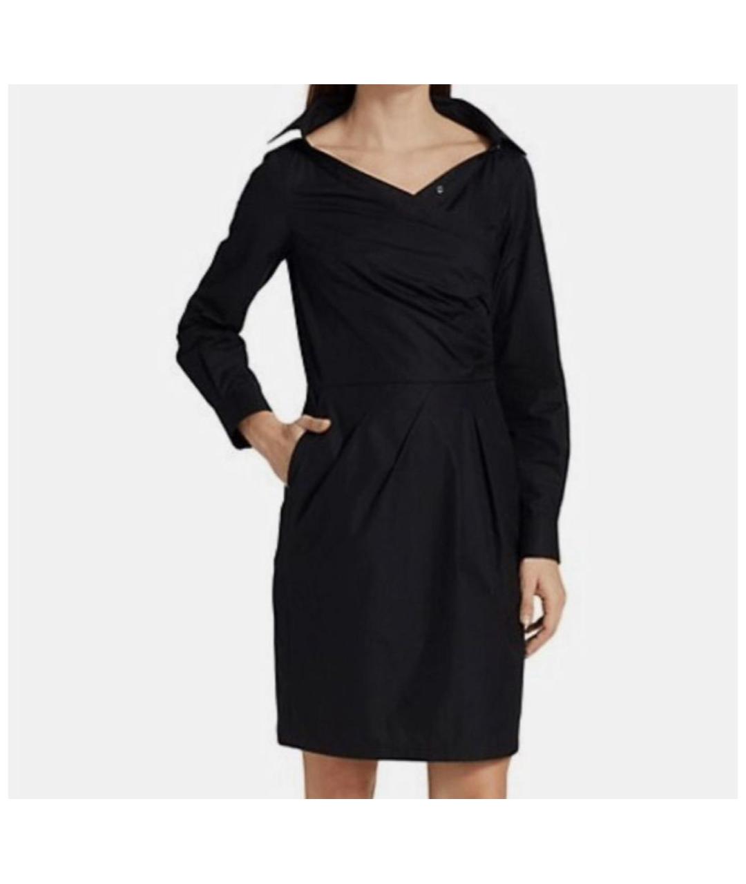 MAX MARA Черное хлопковое повседневное платье, фото 6