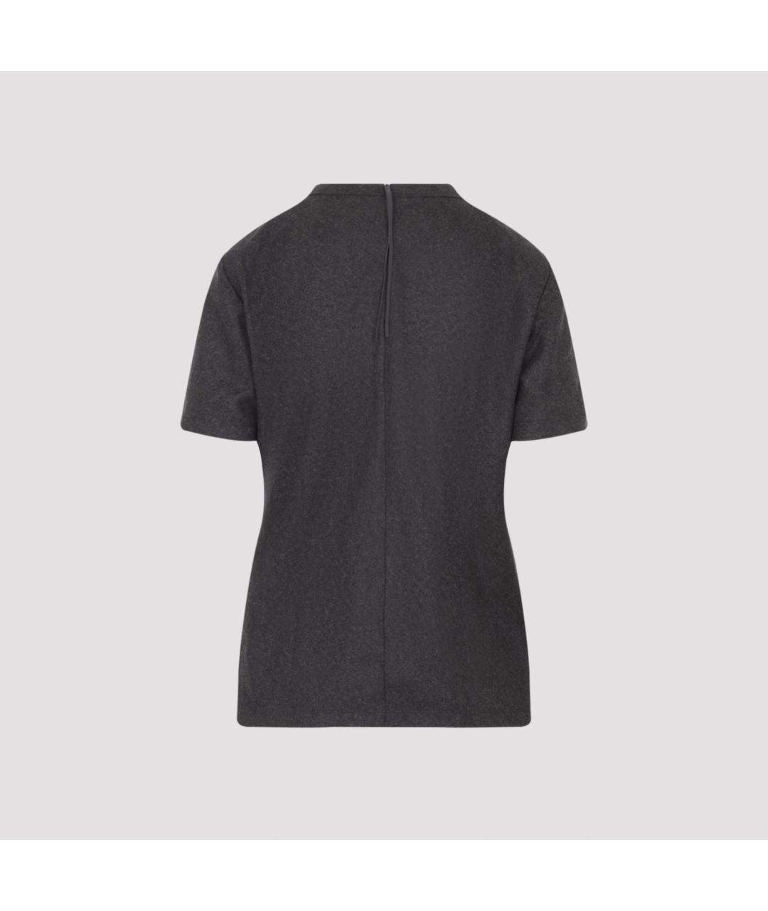 Carven Антрацитовая шерстяная футболка, фото 4