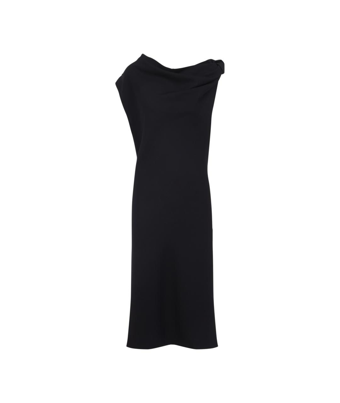 Carven Темно-синее шерстяное вечернее платье, фото 1