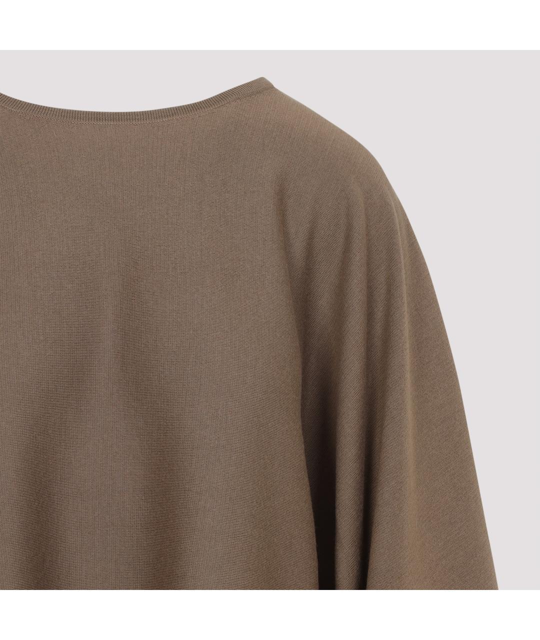 MAX MARA Коричневый шерстяной джемпер / свитер, фото 5