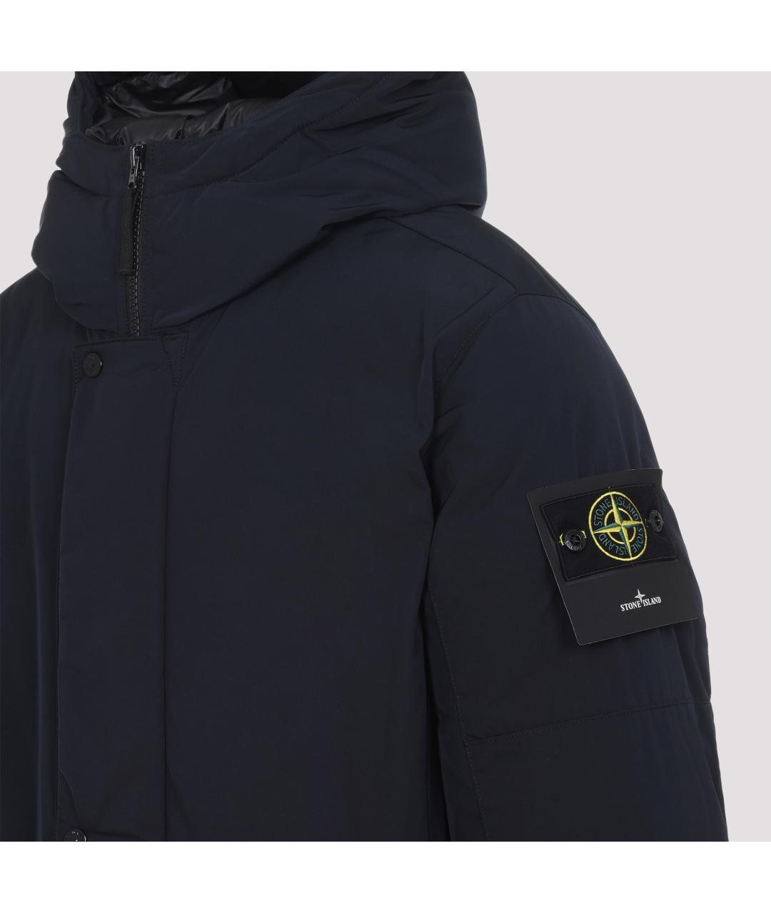 STONE ISLAND Синяя полиэстеровая парка, фото 6