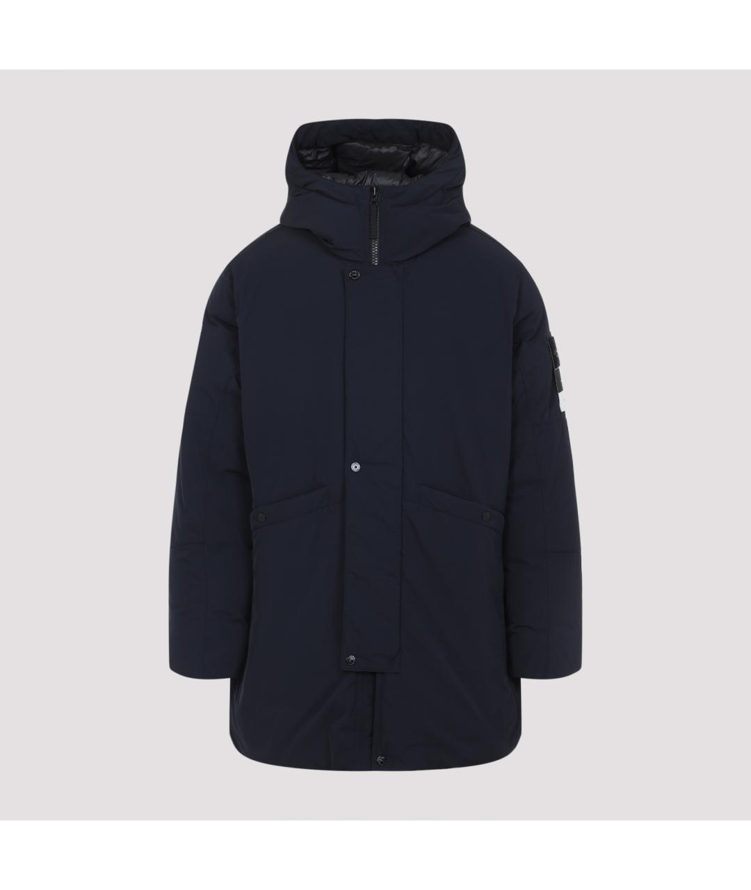 STONE ISLAND Синяя полиэстеровая парка, фото 3