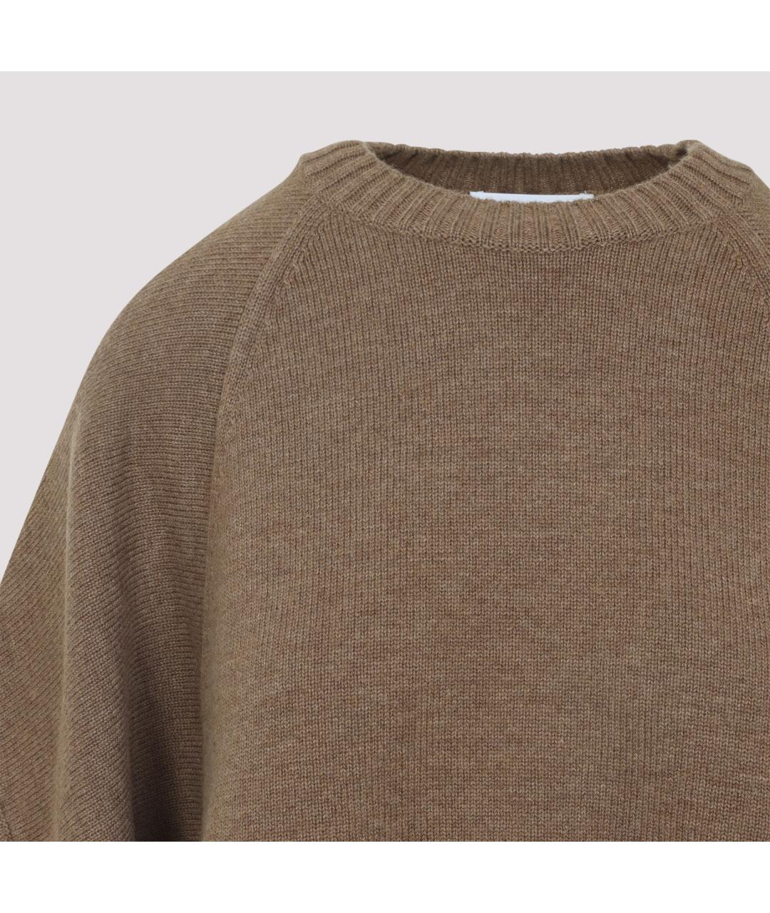 MAX MARA Коричневый кашемировый джемпер / свитер, фото 5