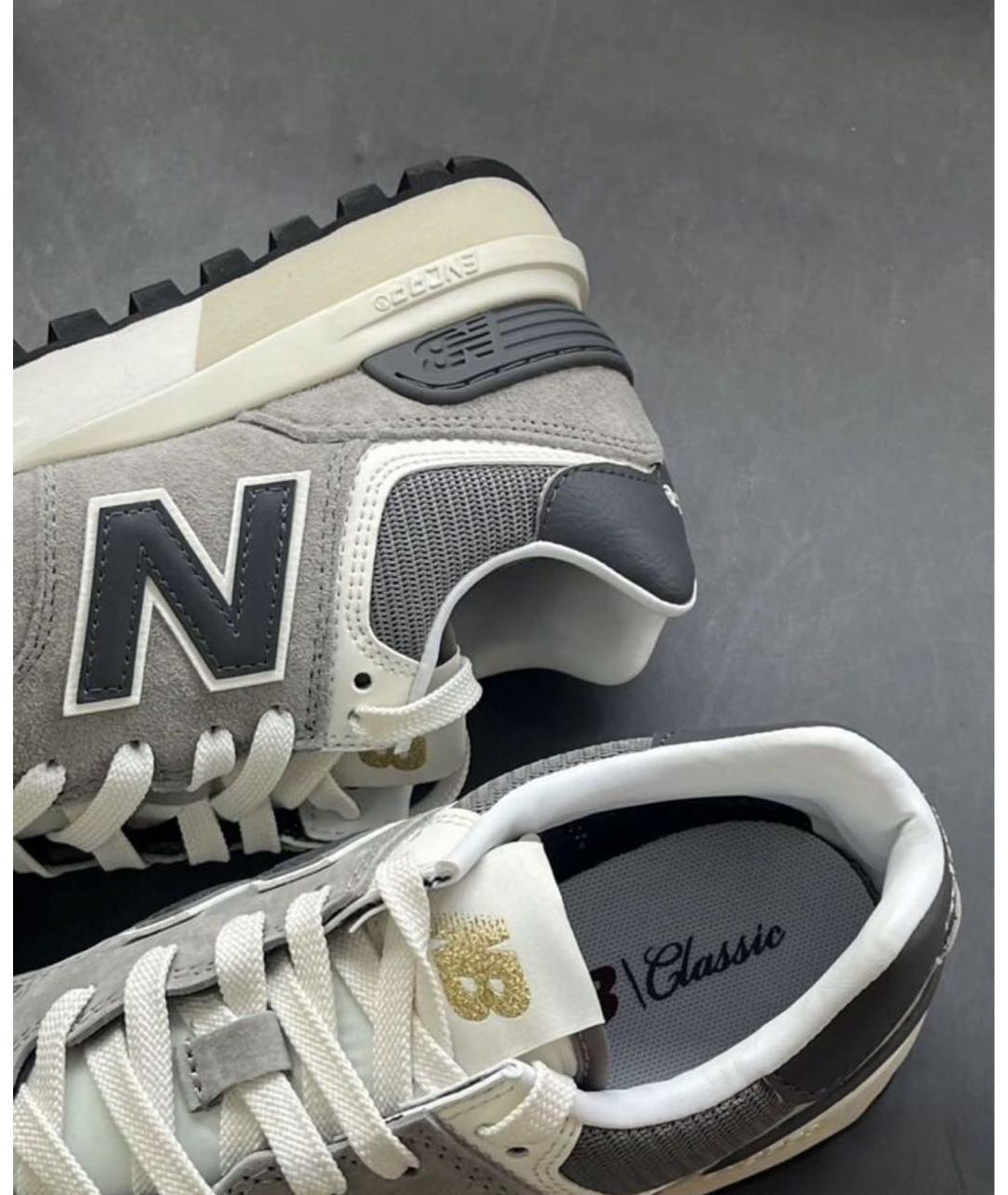 NEW BALANCE Бежевые замшевые низкие кроссовки / кеды, фото 8