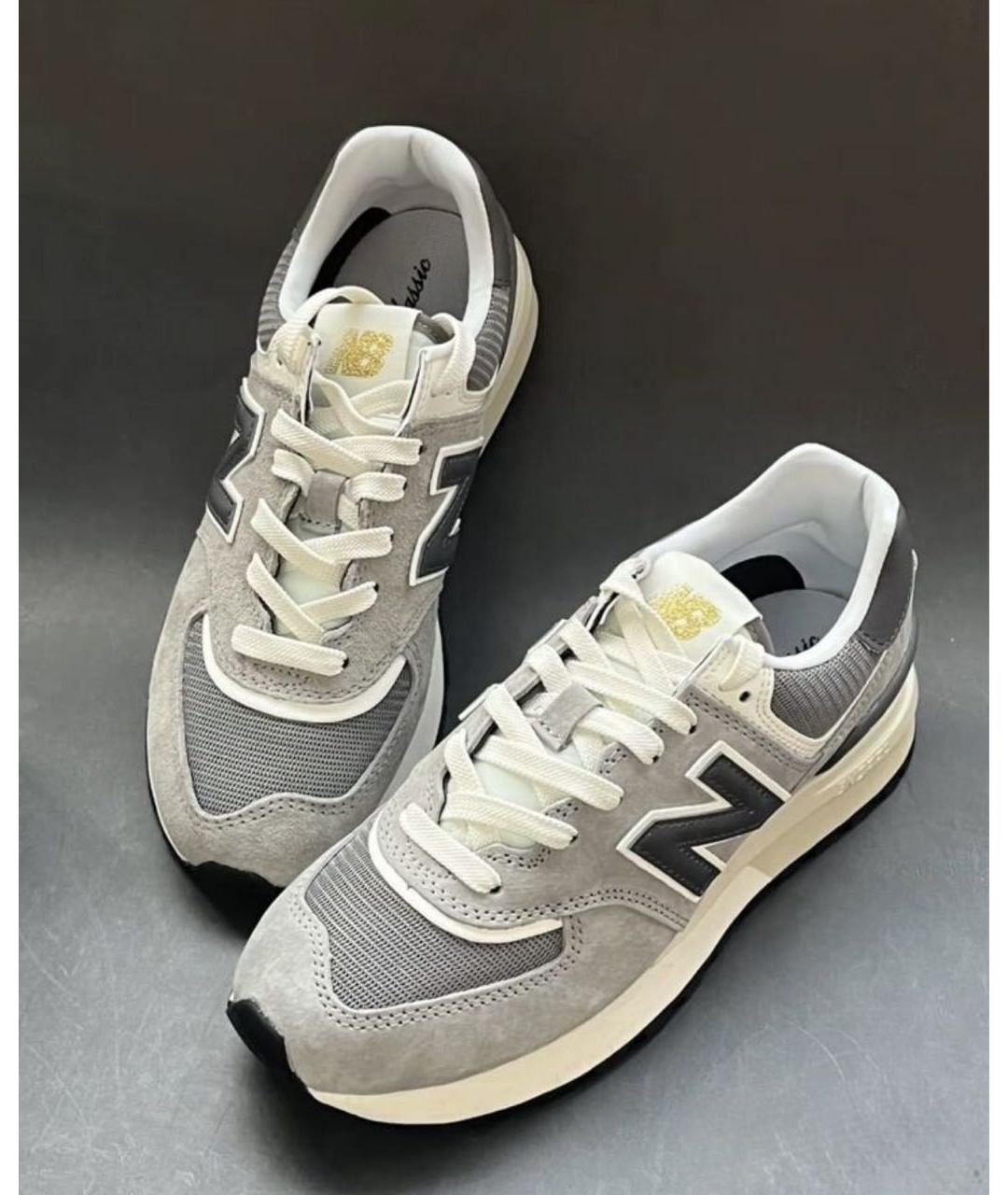NEW BALANCE Бежевые замшевые низкие кроссовки / кеды, фото 7