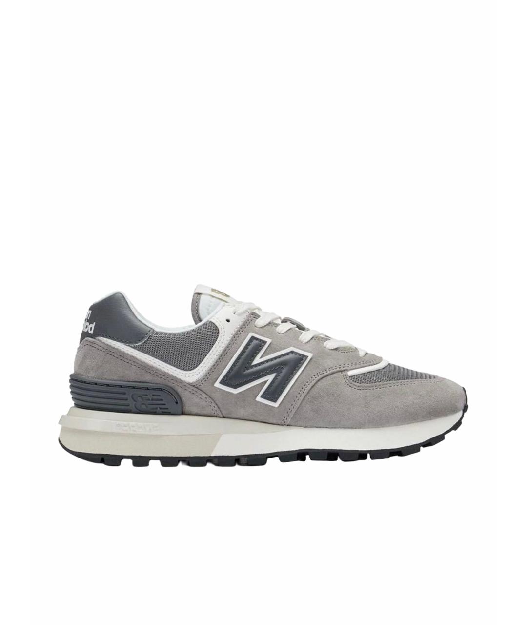 NEW BALANCE Бежевые замшевые низкие кроссовки / кеды, фото 1